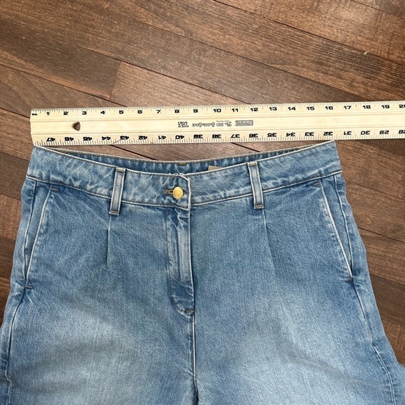 New J. Crew essential wide Denim jeans pleated 29T new with tags - Picture 15 of 15